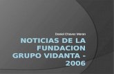 Daniel Chavez Moran - Noticias de la fundacion grupo vidanta - 2006