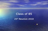 Class of 1985 25th Reunion