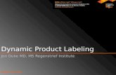 Dynamic Product Labeling Overview