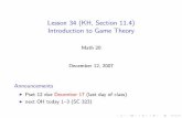 Lesson34    Intro To  Game  Theory Slides