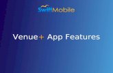Venue app features slide show