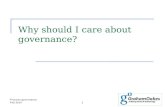 Why should i care about governance