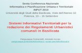 Sperimentazione di modelli di perequazione urbanistica in piccoli centri urbani: l'uso del GIS per la classificazione dei suoli e la valutazione dei diritti edificatori convenzionali