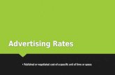 Advertising rates