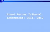 Armed Forces Tribunal (Amendment) Bill 2012