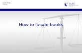 Locating books in the library