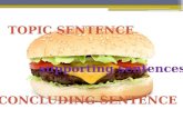 Supporting concluding sentences