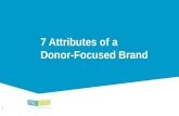 7 Attributes of a Donor-focused brand