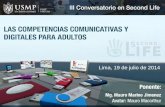Las Competencias comunicativas y Digitales para Adultos