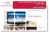 Рынок телевизоров в России 2013: итоги 2012 и 1 пол. 2013, прогноз на 2014-2017