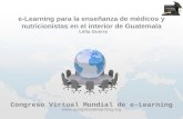 E-learning para la enseñanza de médicos y nutricionistas en el interior de guatemala