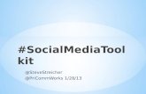 Social media toolkit cw2013