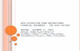 The Semantic Data Factory Boston Text Analystics World  2013