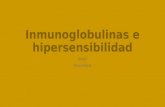 Inmunoglobulinas e hipersensibilidad