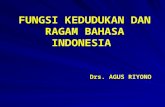 Fungsi dan ragam bahasa indonesia