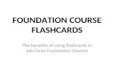 Foundation course flashcards