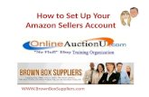 Setting up your amazonsellers account for FBA