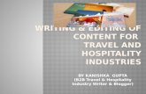 Content Writing for Travel & Hospitality Industries