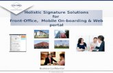 SOFTPRO eSigning solutions for Front-office, Mobile on-boarding & Web