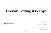 Human testing iOS apps