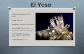 Presentación el yeso (mineral) ampliación de biologia y geología