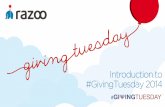 Introduction to #GivingTuesday 2014
