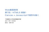HTML5 Canvas + Javascriptで図形を描く- 千葉商科大 Web動画表現