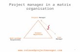 Projectmanager in a matrix organisation