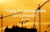 Trade professionals on LinkedIn in Australia