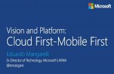 Microsoft vision and platform, cloud first-mobile first