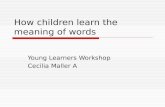 How children learn the meaning of words 80 92