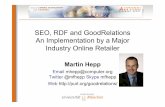 SEO, RDFa, and GoodRelations: An Implementation by a Major Online Retailer