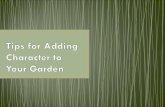Tips for Adding Character to Your Garden