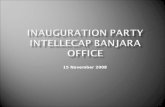 Inauguration  Intellecap Banjara Office