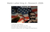 Martin Luther King Jr, Research -2008- PPP
