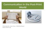 Communication in the Post-Print World