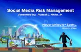 Social Media Risk Management