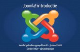 Joomla Introductie voor JUG Utrecht