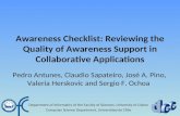 Awareness Checklist: Reviewing the Quality of Awareness Support in Collaborative Applications