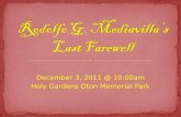 Rodolfo G. Mediavilla's Treasured Moments at Holy Gardens Oton Memorial Park