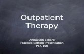 Outpatient therapy pta 100 recorded