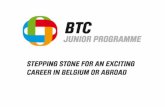 Junior Programme : Stepping stone for an exciting career in Belgium or abroad