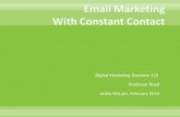 Email Marketing Using Constant Contact