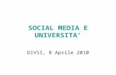 Social media e università