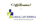 Clinical List America - Patient Recruitment Specialists