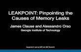 Leakpoint: Pinpointing the Causes of Memory Leaks (ICSE 2010)