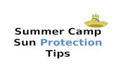 Summer Camp Sun Protection Tips