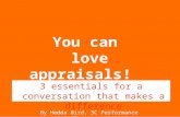 Great appraisals   3 essentials for managers