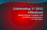 Celebrating 1st 2011 milestone