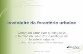 Inventaire de foresterie urbaine : techniques de relevé-terrain
